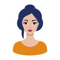 beautiful-girl-with-blue-hair-avatar-of-woman-for-social-network-vector